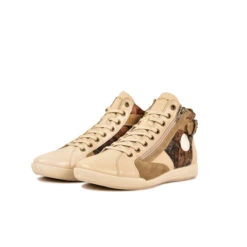 Pataugas PALME/CRI F4H BEIGE -PATAUGAS Boutique 628269 150 BASKET HAUTE FEMME PALME CRI F4H BEIGE 5