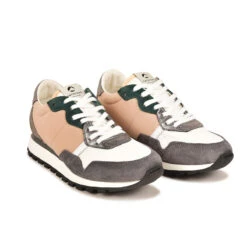 Pataugas ASTATE/MIX F4H ARGENT -PATAUGAS Boutique 628285 BASKET FEMME ASTATE MIX GRIS PECHE web4