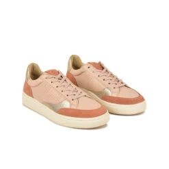 Pataugas BASALTE/SNME F2H BEIGE ROSÉ/DORÉ -PATAUGAS Boutique BASKET FEMME BASALT F2H NUDE DORE 4