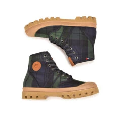 Pataugas AUTHENTIQUE X LE MONT SAINT MICHEL F4G Tartan Marine -PATAUGAS Boutique BOOTS FEMME AUTHENTIQUE MSM 6
