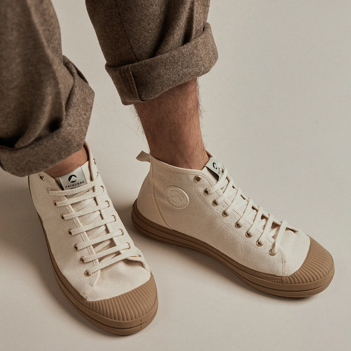 Pataugas ETCHE M/TWK H2H ECRU/GUM 3 Pataugas ETCHE M/TWK H2H ECRU/GUM – Image 3